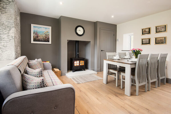 a dining room and snug all in one
